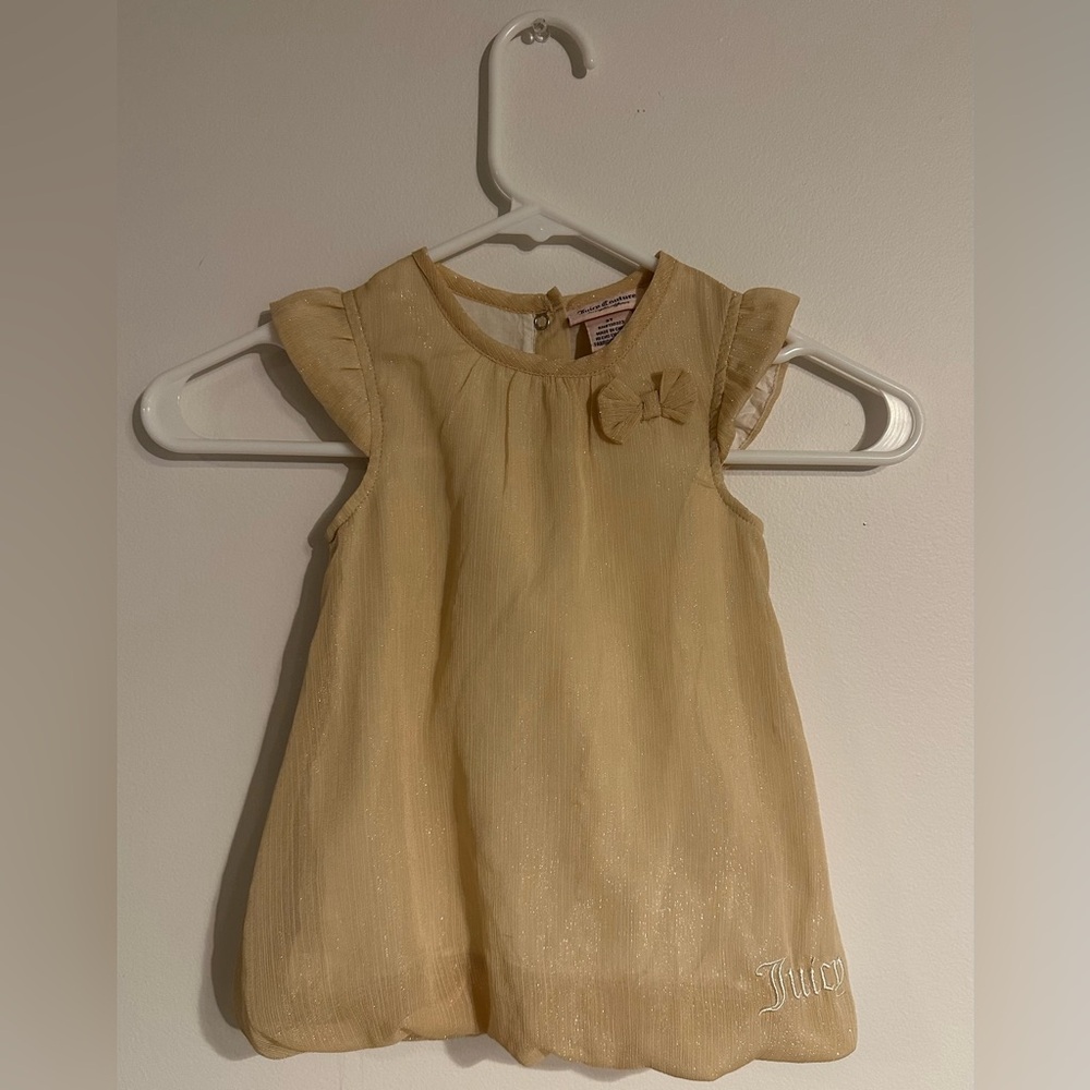 Juicy Couture Shimmering Gold Kids Blouse
